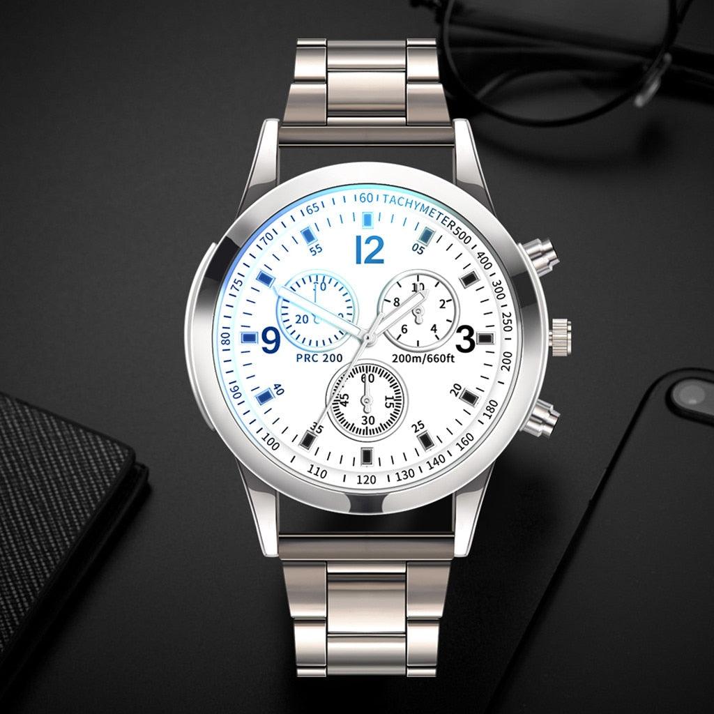 Luxury Men Business Quartz Watches Stainless - HABASH FASHION