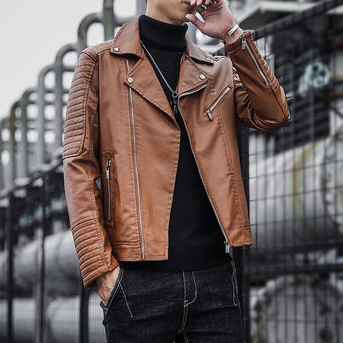 Men Winter Men High Quality Coat Leather Jacket - HABASH FASHION