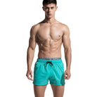 Mens Board Shorts Double Waist Band Beach Swimming - HABASH FASHION