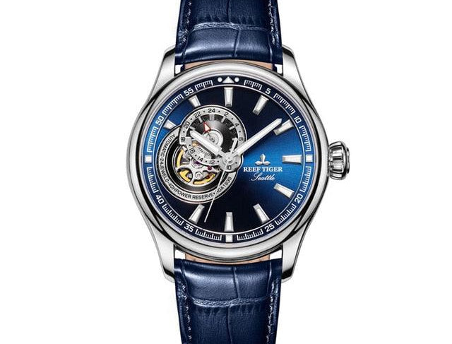 Men Watch Blue Tourbillon Watches Top Brand Luxury Automatic Mechanical Watch Relogio Masculino - HABASH FASHION