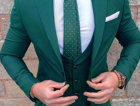 Slim Fit Men Business Groom Suit 3 Pieces - HABASH FASHION