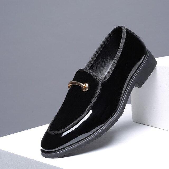 Big Size Men Casual Leather Shoes Slip-On Spring Pointed Toe Formal Dress Loafers Male Business Suit Party Banquet Shoes - habash-fashion.myshopify.com